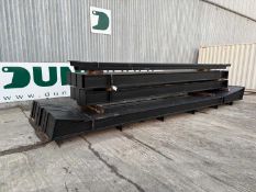 Steel Frame Building 100` x 50` x 20` , 5No 20` Bays 12 Degree Pitch Roof,Purlin Cleats Spaced To Ac