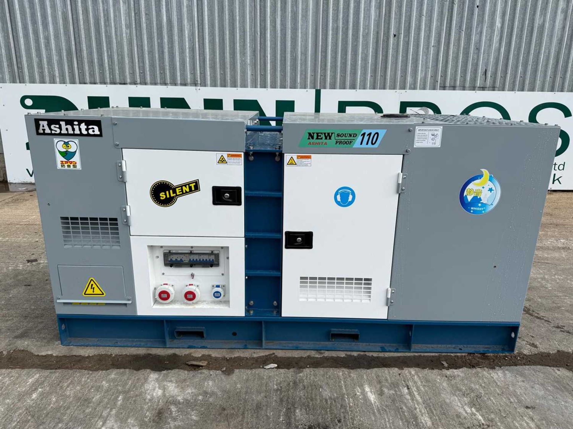 Unused 2025 Ashita AG3-110 110KVA Silent Generator With 4 Cylinder Engine - Image 2 of 19