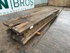 Used 5M x 1M Wooden Bog Mats 100MM (5 Of)