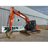2014 Hitachi ZX135US-5B With Blade, Hydraulic Quick Hitch, Piped, Rear Camera, Non AdBlu Model, 700M