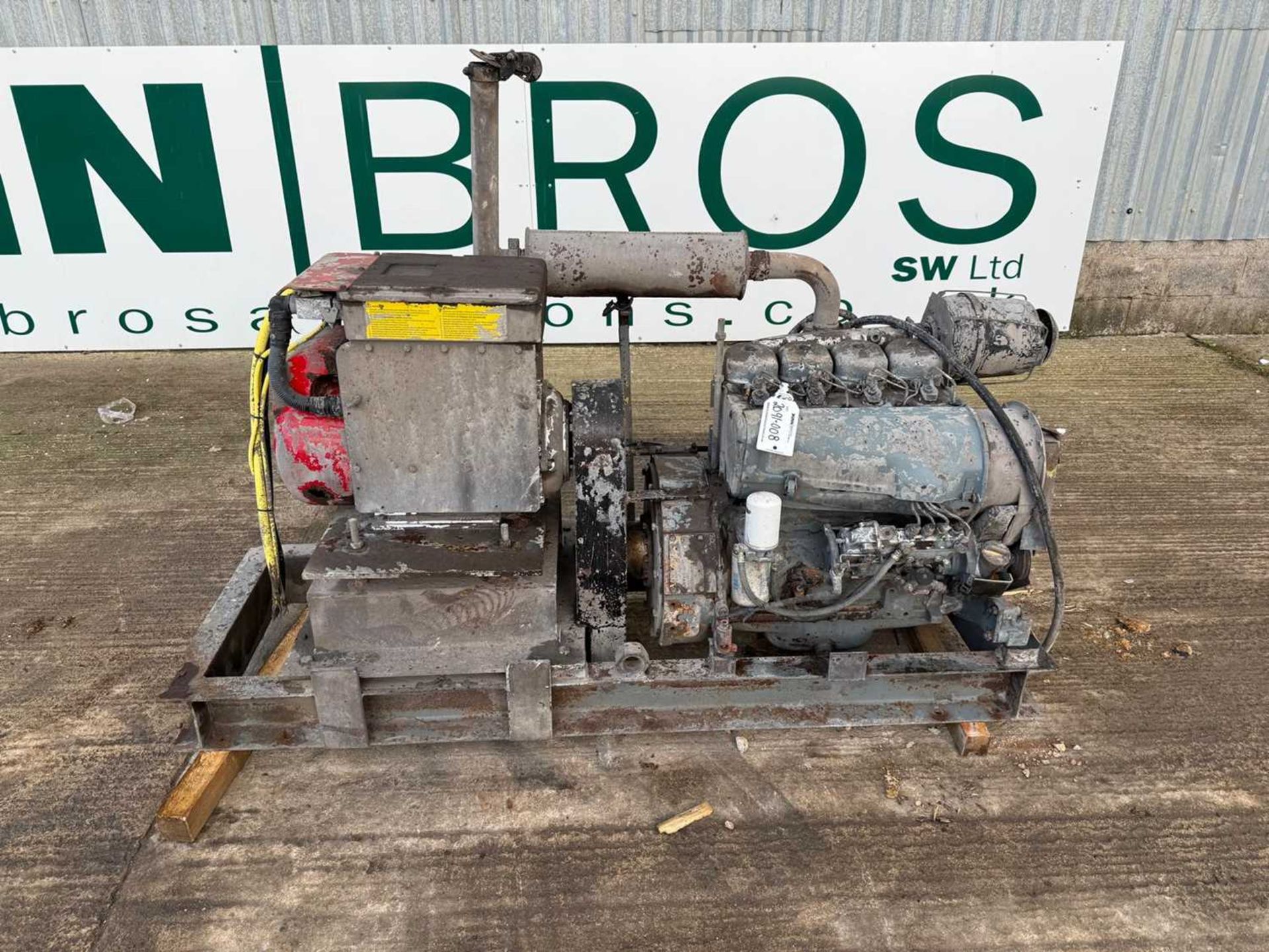 Engine With Generator Unit On Steel Frame - Image 2 of 4