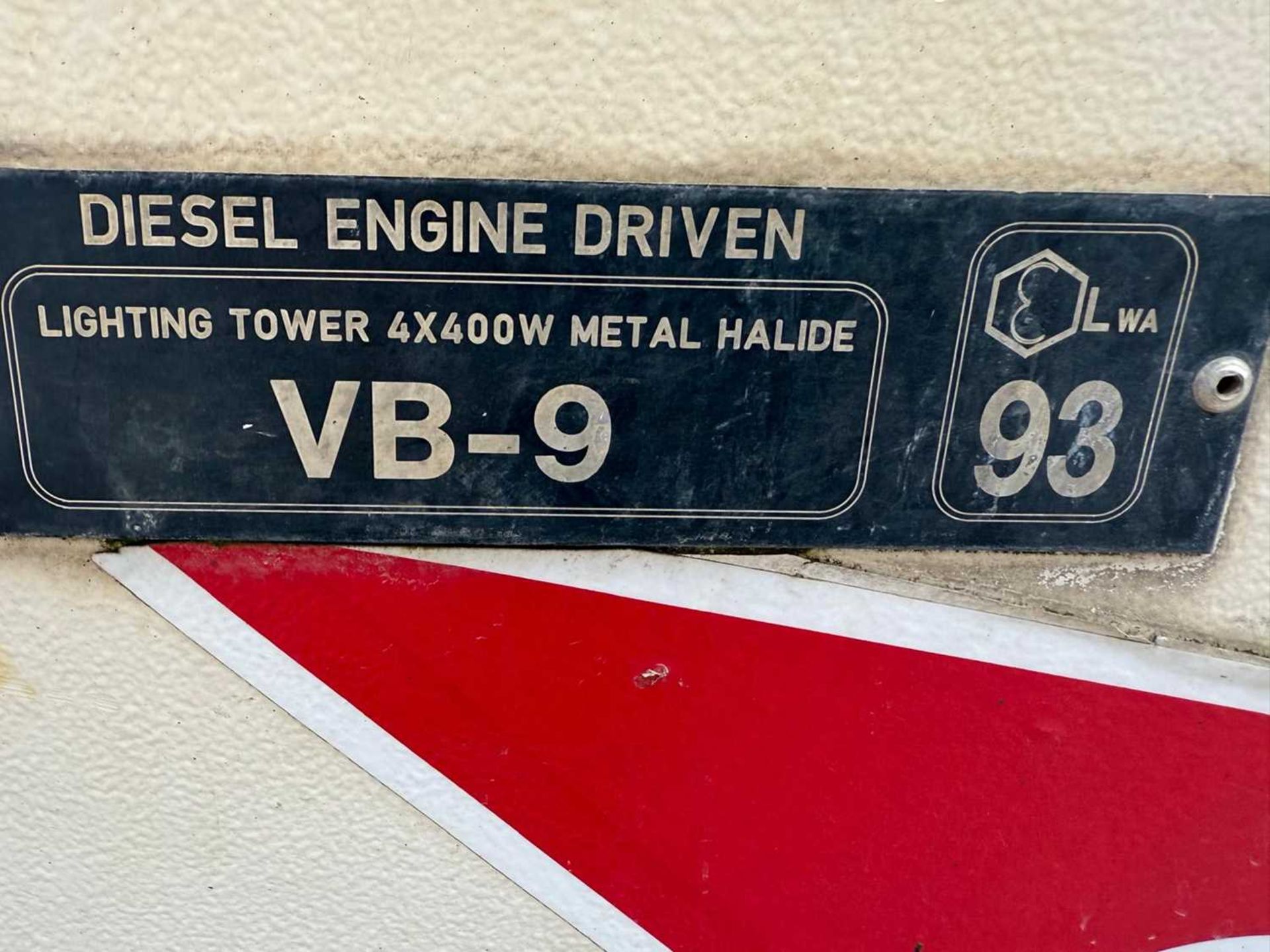 2011 Towerlight VB-9 is a LED Portable Light Tower, With A 230 V Electric Connection. - Image 13 of 14