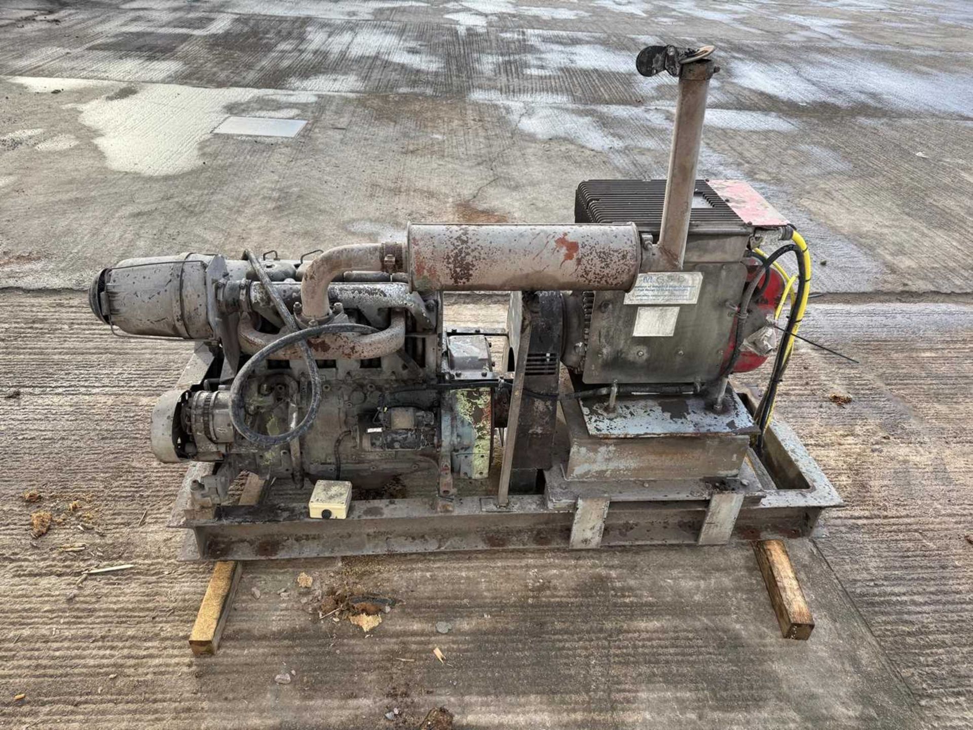 Engine With Generator Unit On Steel Frame - Image 4 of 4