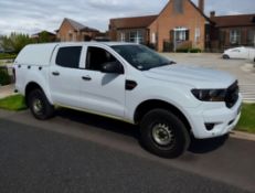 **(ONLY 120K MILEAGE)** 2020 FORD RANGER XL TDCI 170PS DOUBLE CAB PICKUP - MANUAL – WHITE
