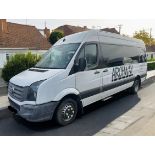 VOLKSWAGEN CRAFTER CR50 TDI LWB HIGH ROOF 17 SEAT MINIBUS 2012 (62 REG)