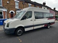 **(ONLY 125K MILEAGE)** 2010 VOLKSWAGEN CRAFTER 50 BLUE TDI EXLWB EXTRA HIGH ROOF 17-SEAT MINIBUS