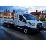 **(ONLY 53K MILEAGE)** 2023 ON 23 PLATE FORD TRANSIT 350 LEADER 130BHP TDCI RWD LWB DROPSIDE PICKUP