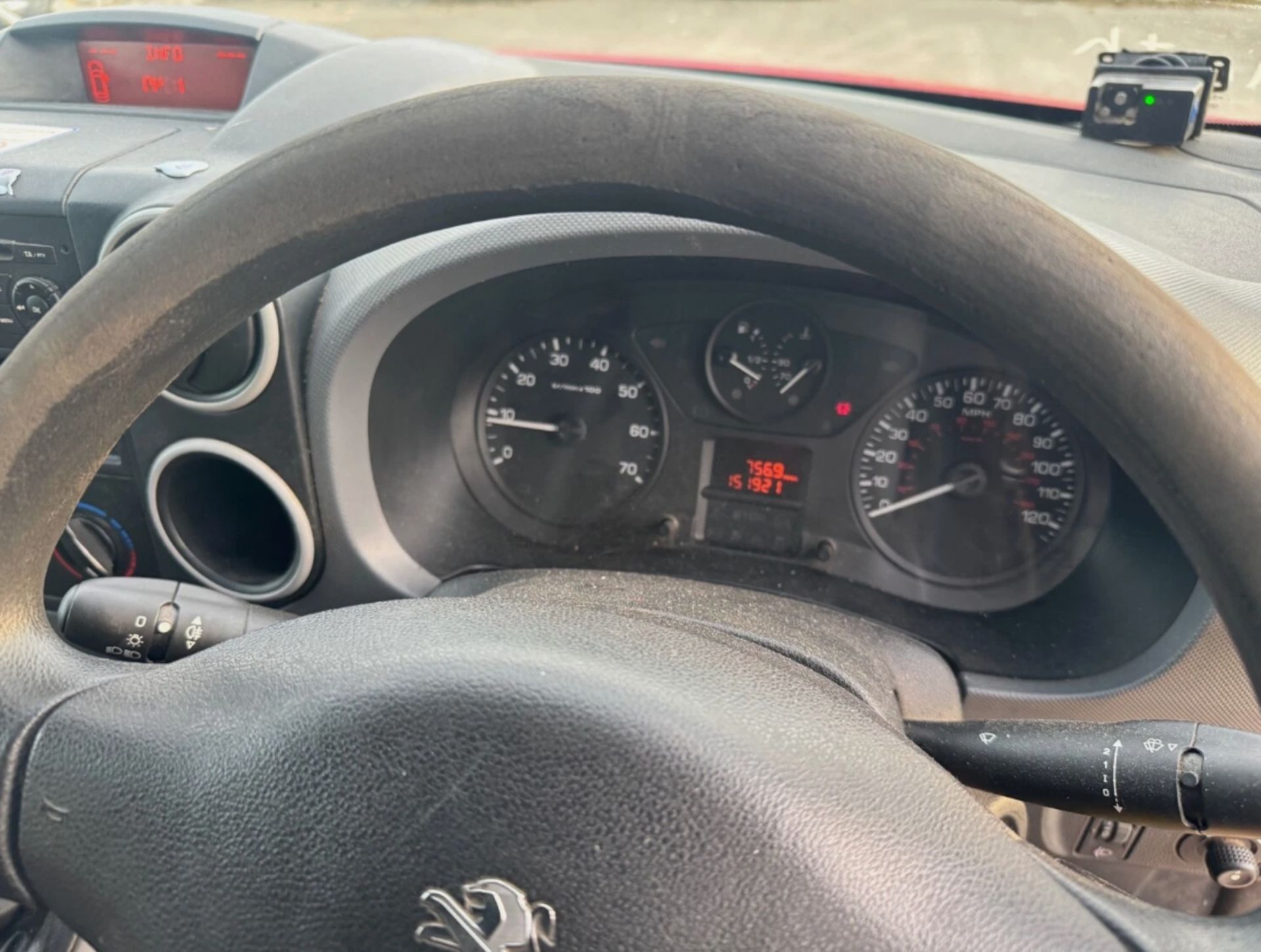 2012 PEUGEOT PARTNER 625 S 1.6 HDI PANEL VAN – DIESEL – MANUAL – RED - Image 7 of 12