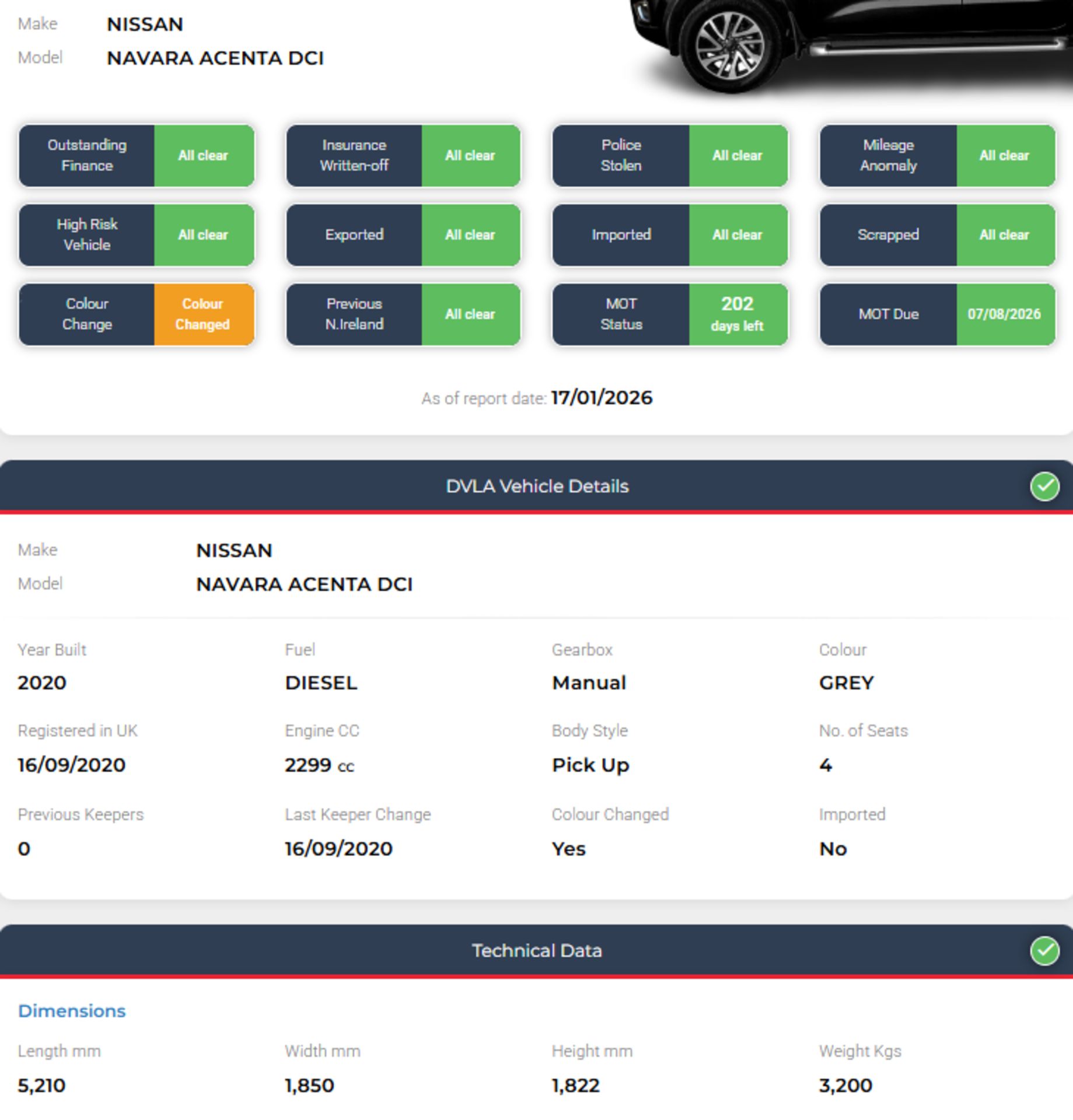 **(ONLY 71K MILEAGE)** 2020 NISSAN NAVARA ACENTA DCI 2.3 DIESEL MANUAL KING CAB PICK UP - Image 13 of 13