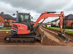 2018 KUBOTA U55-4 MINI EXCAVATOR (5.5 TONNE)