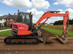 2018 KUBOTA U55-4 MINI EXCAVATOR (5.5 TONNE) 3,984 HOURS