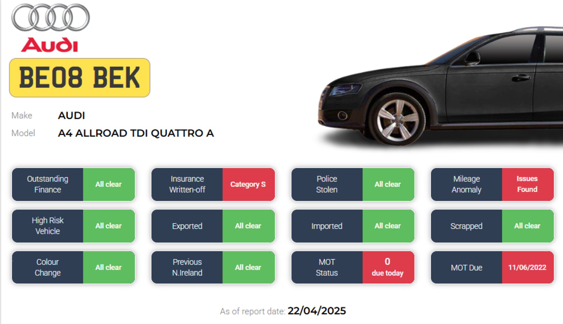 2010 AUDI A4 ALLROAD TDI QUATTRO – 3.0 DIESEL – AUTOMATIC ESTATE >>--NO VAT ON HAMMER--<< - Image 18 of 18