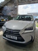 2015 LEXUS NX 300H LUXURY – HYBRID – CVT AUTOMATIC – SILVER >>--NO VAT ON HAMMER--<<