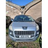 2011 PEUGEOT 3008 EXCLUSIVE HDI DIESEL 1.5L DIESEL - NO VAT ON HAMMER