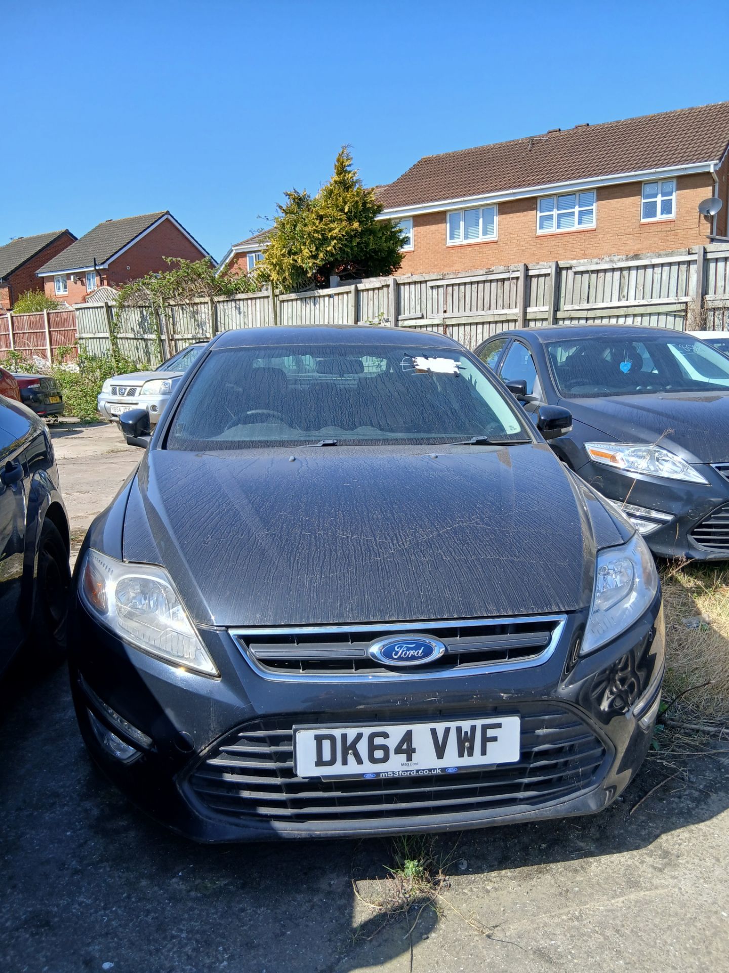 2014 FORD MONDEO GRAPHITE TDCI – 1.6 DIESEL MANUAL – BLACK HATCHBACK >>--NO VAT ON HAMMER--<< - Image 2 of 10