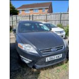 2012 FORD MONDEO ZETEC TDCI 140 – 2.0 DIESEL MANUAL – BLACK HATCHBACK >>--NO VAT ON HAMMER--<<