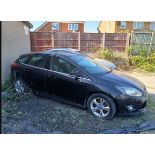 2011 FORD FOCUS ZETEC TDCI 1.6 DIESEL MANUAL – BLACK – 5 DOOR >>--NO VAT ON HAMMER--<<