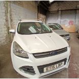 2015 FORD KUGA ZETEC TDCI – 2.0 DIESEL – MANUAL – WHITE – SUV - NO VAT ON HAMMER