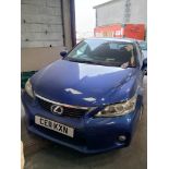 2011 LEXUS CT 200H SE-I CVT HYBRID ELECTRIC 1 PREVIOUS KEEPER - NO VAT ON HAMMER