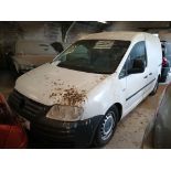 2010 VOLKSWAGEN CADDY C20 TDI 104 – 1.9L DIESEL – MANUAL >>--NO VAT ON HAMMER--<<