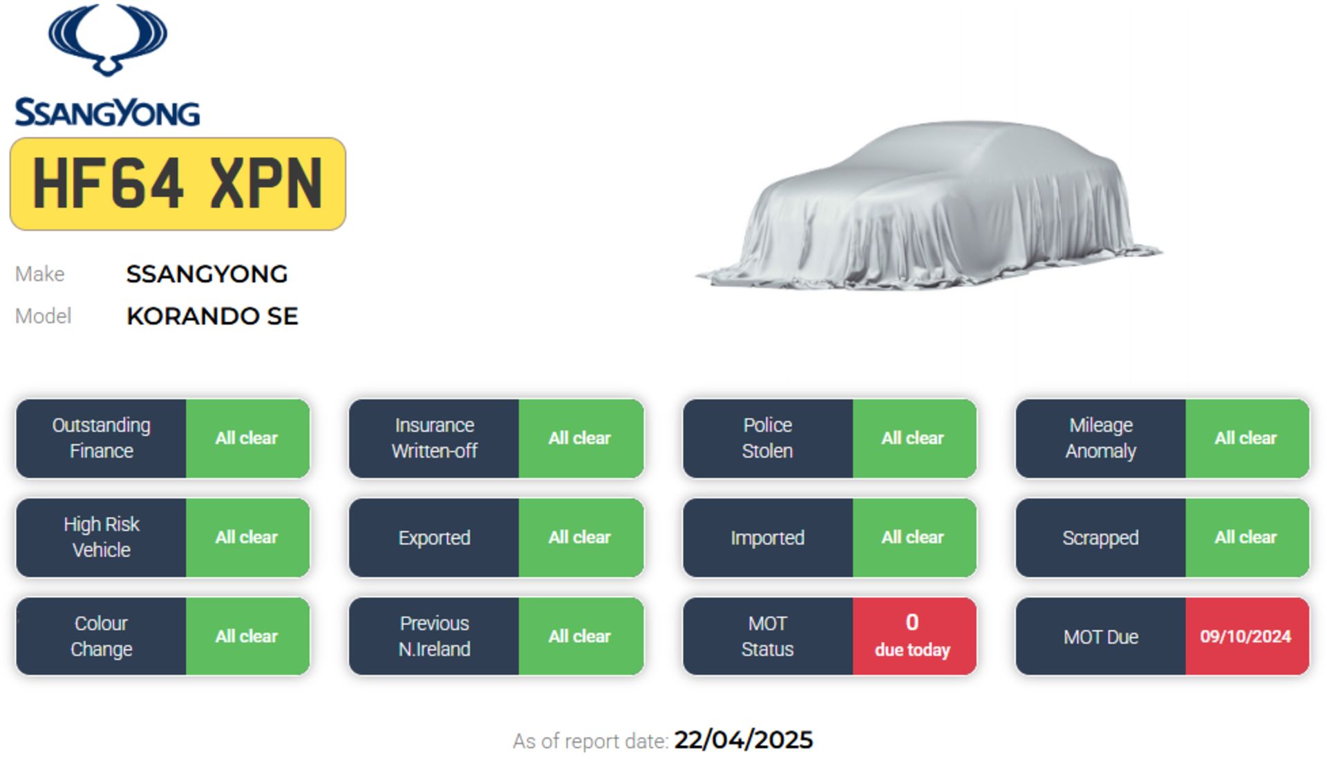 2014 SSANGYONG KORANDO SE – 2.0 DIESEL – MANUAL – 5 SEATER >>--NO VAT ON HAMMER--<< - Image 10 of 10