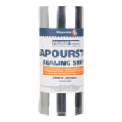 ONE PALLET 484X GRIPPERRODS VAPOUR STOP SEALING STRIP ROLLS (L)50M X (W)25CM.