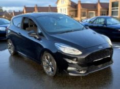 2018 FORD FIESTA 1.0L ST-LINE TURBO HATCHBACK – 84K MILES – PETROL– BLACK >>--NO VAT ON HAMMER--<<