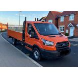 **(ONLY 103K MILEAGE)** 2020 FORD TRANSIT 350 LEADER ECOBLUE RWD 14FT FLATBED WITH TAIL LIFT