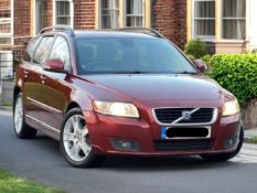 2009 VOLVO V50 2.0D SE POWERSHIFT 5DR DIESEL AUTOMATIC ESTATE RED >>--NO VAT ON HAMMER--<<