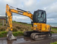 2012 JCB JS130 HIGH CAB EXCAVATOR / MATERIALS REHANDLER
