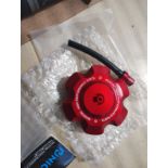 YAMAHA BLASTER 200 - PRO GRIPS (BLACK) - ANODIZED RED NICECNC FUEL CAP & GEAR CHANGER - BRAND NEW