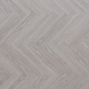 48 X PACKS (123.36M2) PREMIUM 8MM HERRINGBONE LAMINATE FLOORING SILVER GREY OAK RRP £4,000