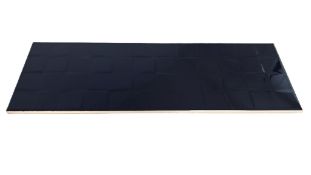 47 BXS BLACK GLOSSY 'CUBE DESIGN' WALL TILES 20X60CM.