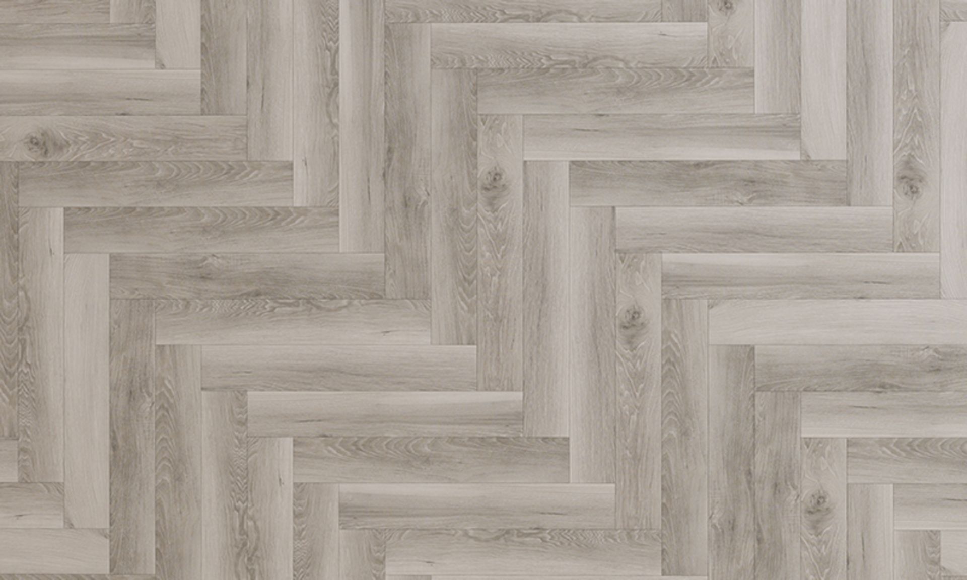 12 X PACKS (30.84M2) PREMIUM 8MM HERRINGBONE LAMINATE FLOORING LIGHT GREY OAK RRP £1,000