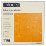 520 PACKS (1 PALLET) CASTORAMA COLOURS VINYL FLOOR TILES 30.5 X 30.5CM - YELLOW - ADHESIVE BACKED