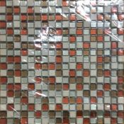 36 BXS (360 PCS) BRIGHT & BEAUTIFUL AUTUMN MIX MOSAIC WALL TILE SHEETS 300X300MM