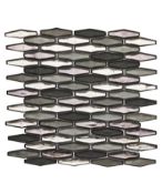 33 BXS (495 PCS) STREX PEWTER ASH MOSAIC WALL TILE SHEETS 30.5 X 33.8CM.