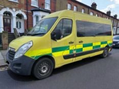 2016 VAUXHALL MOVANO F3900 L3H2 LWB HIGH ROOF DIRECT EX-AMBULANCE