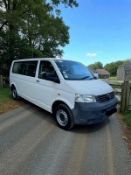 2007 VOLKSWAGEN TRANSPORTER T32 102 TDI LWB 9-SEATER WINDOW VAN–95K MILES