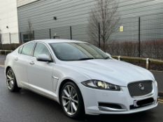 2011 JAGUAR XF PREMIUM LUXURY D AUTO, AUTOMATIC, WHITE >>--NO VAT ON HAMMER--<<