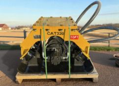 UNUSED COMPACTION PLATE WACKER – 80MM PINS – SUIT 20 TON EXCAVATOR