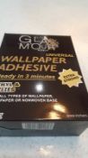 LARGE LOT GLAMOUR WALLPAPER ADHESIVE EXTRA STRONG VINYL VLIES READY IN 3 MINUTES ADHES NEW BOX