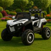 WHITE 4X4 ATV/UTV KIDS BUGGY JEEP ELECTRIC CAR WITH REMOTE BRAND NEW BOXED