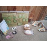 SASS & BELLE JOBLOT – MIXED ITEMS: WOODEN LETTERS, COASTERS, FRAMES, NAIL FILES – ALL BRAND NEW!