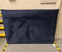 HEADBOARD ROYAL LUXURY BLUE - DOUBLE BED - HEADBOARD NEW