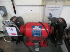 Sealey 200mm bench top grinder, 600w, 240v PoWRA: A ‘point of work’ risk assessment must be