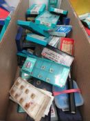 Tote box of assorted tips