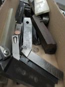 Tote box of assorted milling tools etc.