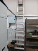 Aluminium step ladder, 12 tread