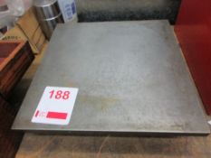 Metal surface table, 12